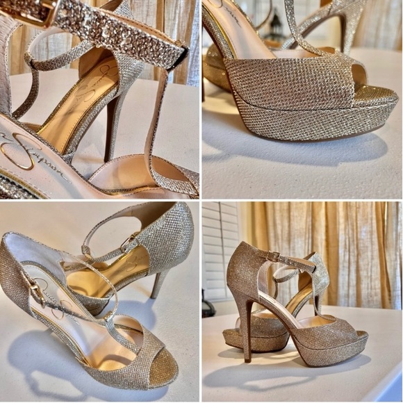 Gorgeous heels with Sparkling Mesh Texture. Stilettos Gorgeous Comfy Sexy Heels - Picture 14 of 17